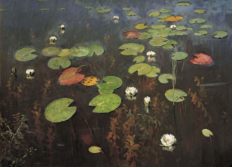Isaac Levitan Water lilies China oil painting art